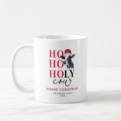 Funny Holy Koe Christmas Koffiemok (Links)