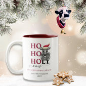 Funny Holy Koe Christmas Tweekleurige Koffiemok