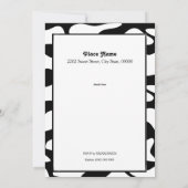 Funny Holy Koe Verjaardagsfeestje Uitnodigen Kaart (Achterkant)