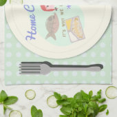 Funny Home Koken Gezegde Theedoek (Gevouwen)