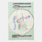 Funny Home Koken Gezegde Theedoek (Verticaal)