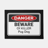 Funny Home Pug Dog Home Welkom Mat (Voorkant)