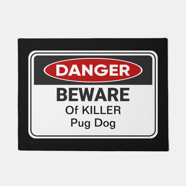 Funny Home Pug Dog Home Welkom Mat (Voorkant)