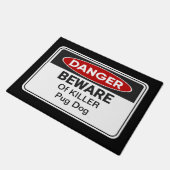 Funny Home Pug Dog Home Welkom Mat (Schuin)