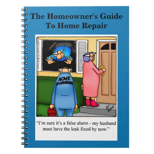 Funny Home Repair DIY Humor Notitieboek (Voorkant)