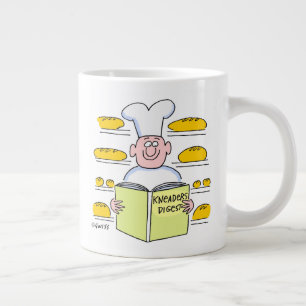 Funny Homebaked Homemade Bread Baker Cartoon Grote Koffiekop