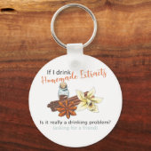 Funny homemade extract key chain, Home baker gift Sleutelhanger (Voorkant)