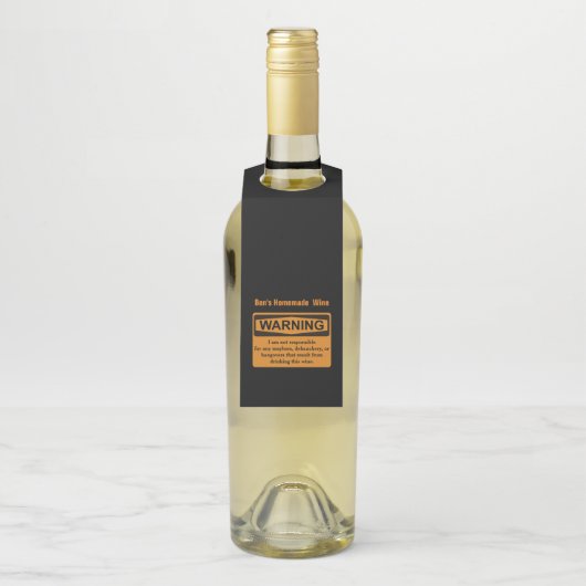 Funny Homemade Wine Bottle Hangers (Op fles)