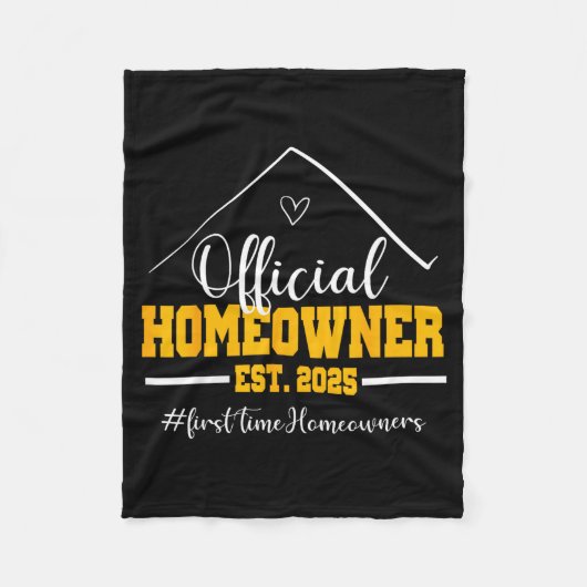 Funny Homeowner Proud New Housewarming Party 2025  Fleece Deken (Voorkant)