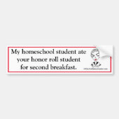 Funny Homeschool Bumpersticker (Voorkant)