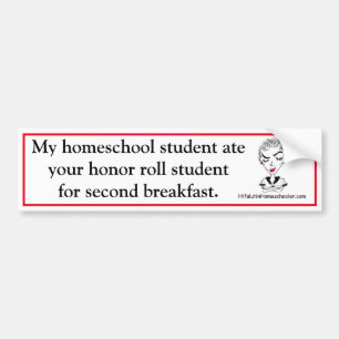 Funny Homeschool Bumpersticker
