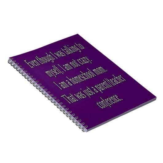 Funny Homeschool mama notebook Notitieboek (Rechterzijde)