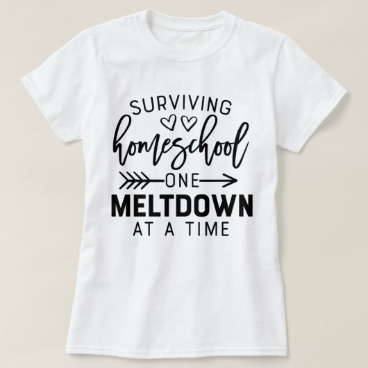 Funny Homeschool Quarantine Distance Learning Cute T-shirt (Design voorkant)