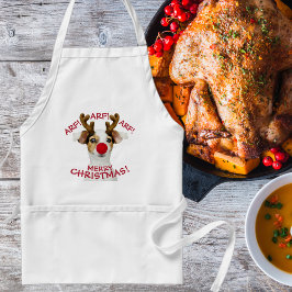 Funny, Hondenliefhebber, Kerstmis, feestelijk Standaard Schort