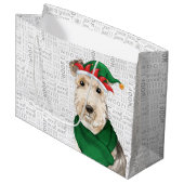 Funny Hondenliefhebber voor Kerstmis Lakeland Terr Groot Cadeauzakje (Voorkant Gekanteld)