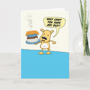 Funny Honest Dog Birthday Kaart