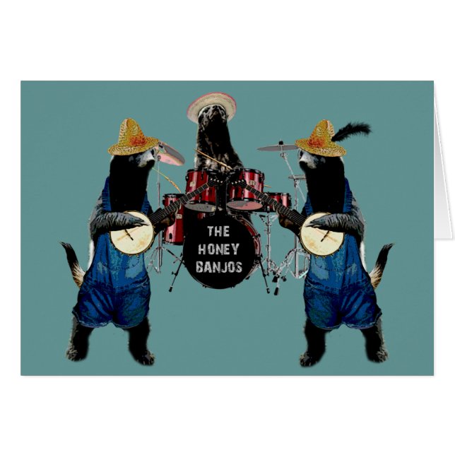 Funny Honey Badger (Voorkant Horizontaal)