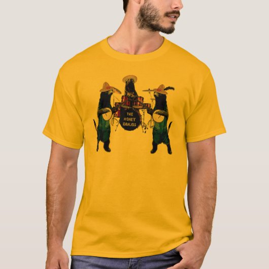 Funny Honey Badger Band T-shirt (Voorkant)