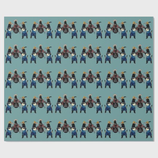 Funny Honey Badger Cadeaupapier (Vlak)