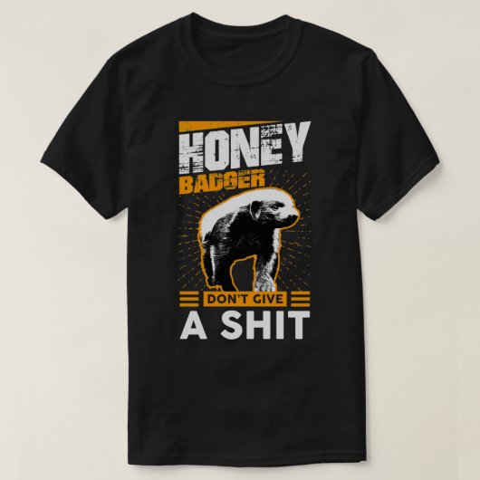 Funny Honey Badger Donx27t geeft een korte afbeeld T-shirt (Design voorkant)