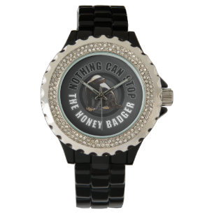 Funny Honey Badger Horloge