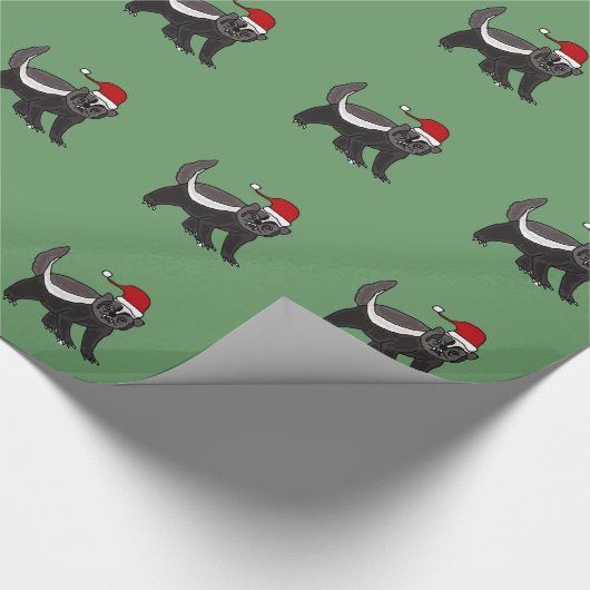 Funny Honey Badger-kerstpapier Cadeaupapier (Hoek)