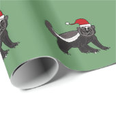 Funny Honey Badger-kerstpapier Cadeaupapier (Rol Hoek)