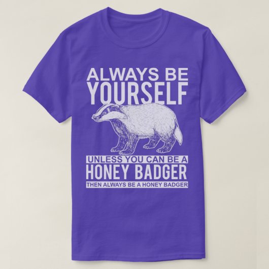 Funny Honey Badger T-shirt (Design voorkant)