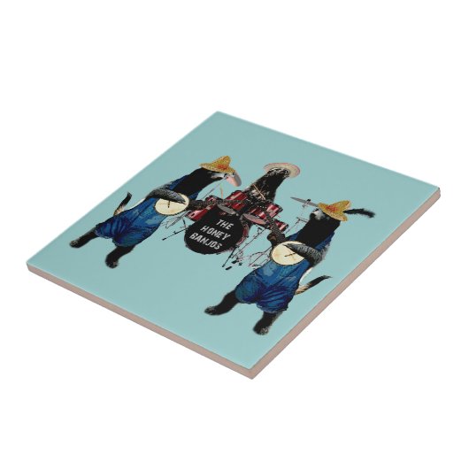 Funny Honey Badger Tegeltje (Zijkant)