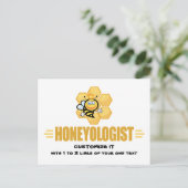Funny Honey Bee Briefkaart (Staand voorkant)