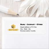 Funny Honey Bee Etiket (Insitu)