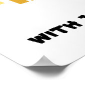 Funny Honey Bee Poster (Hoek)