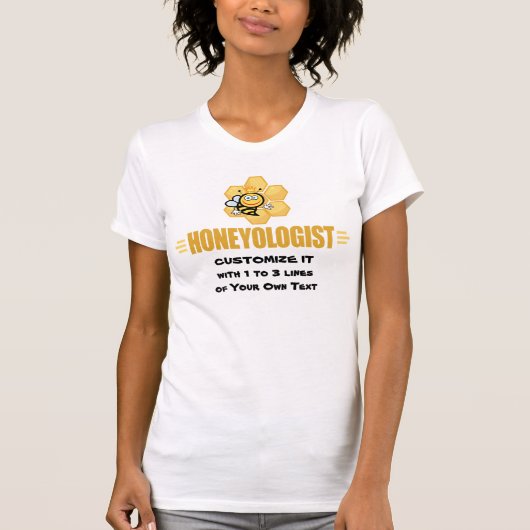 Funny Honey Bee T-shirt (Voorkant)