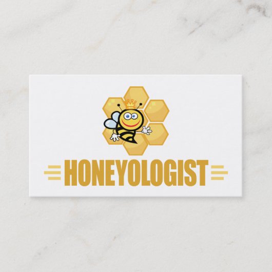 Funny Honey Bee Visitekaartje (Voorkant)