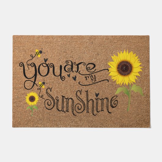 Funny Honey Doormat, Bee Doormat, Bee Outdoor Mat (Voorkant)