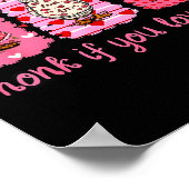 Funny Honk If You Love Me Silly Goose Heart Valent Poster (Hoek)