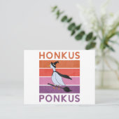 Funny Honkus Ponkus Halloween Goose Witches Honk Briefkaart (Staand voorkant)