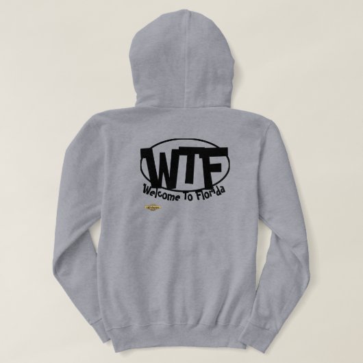 Funny hoodie sweatshirt "Welkom in Florida" (Design achterkant)