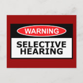 Funny hoorzitting briefkaart (Voorkant)