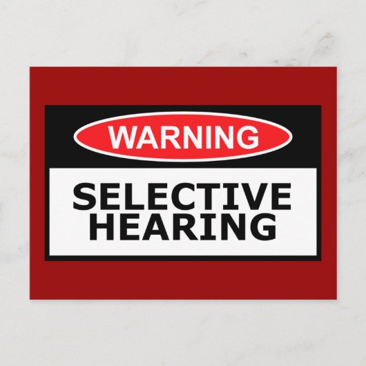 Funny hoorzitting briefkaart (Voorkant)