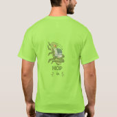 Funny "HOP II" Grasshopper Adventure T-Shirt – Per (Achterkant)