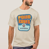 Funny Hoppers Pond Rules Crew Beaverton Crew Big T-shirt (Voorkant)