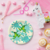 Funny Hoppy Birthday Frog 7" Bord (Feest)