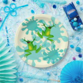 Funny Hoppy Birthday Frog Bord van 9 inch (Feest)