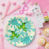 Funny Hoppy Birthday Frog Bord van 9 inch (Feest)