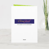 Funny Hoppy Easter van een kikkeroosterse Kaart (Achterkant)