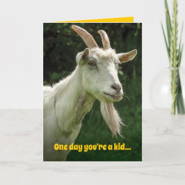 Funny Horny Old Goat Birthday Kaart