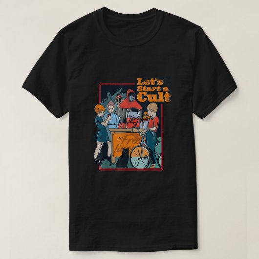 Funny  Horror laat een Cult beginnen T-shirt (Design voorkant)