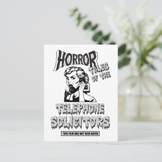 Funny Horror Movie Briefkaart (Staand voorkant)