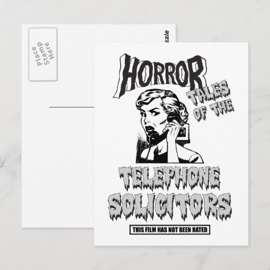 Funny  Horror Movie Briefkaart (Voorkant / Achterkant)